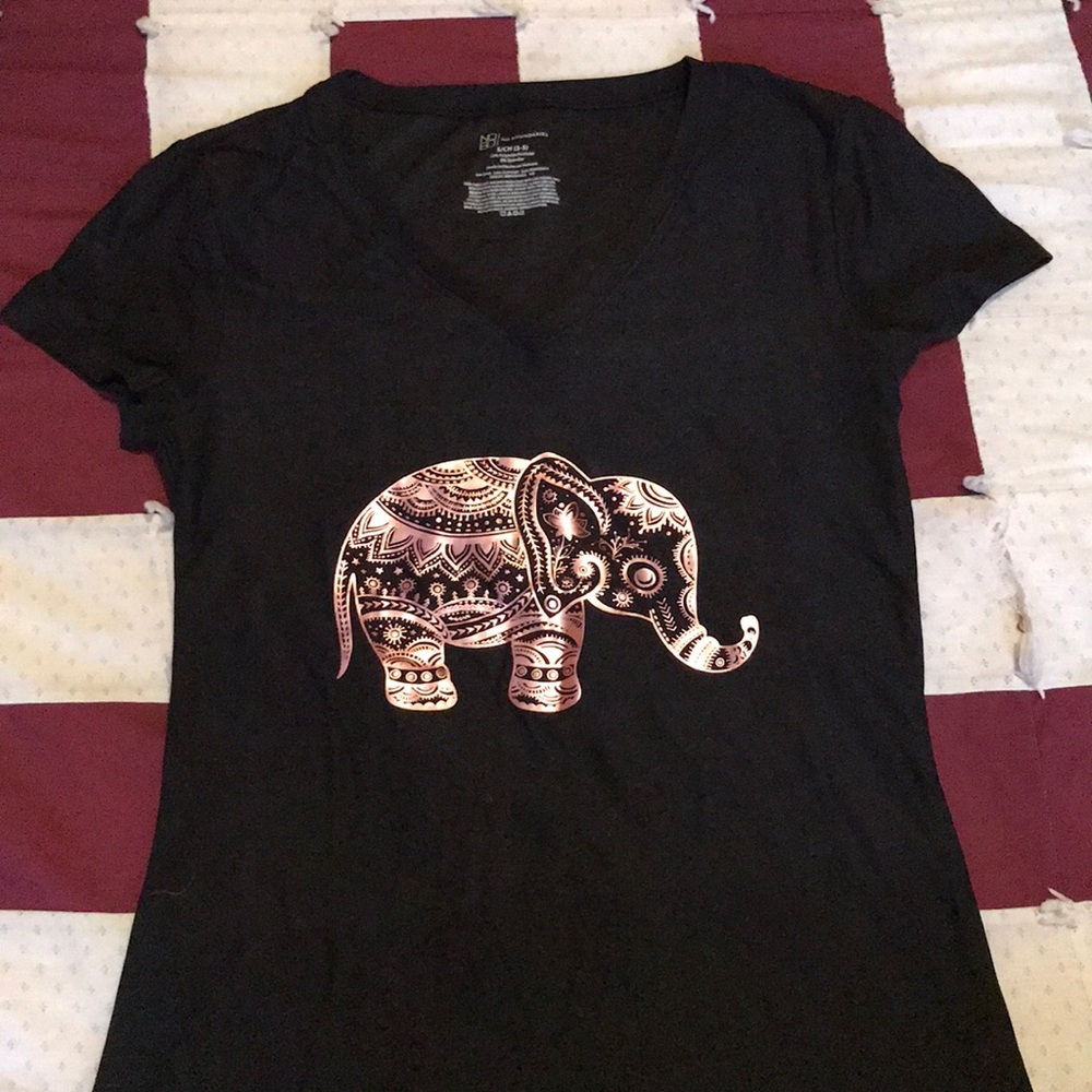 Brand new black elephant t-shirt